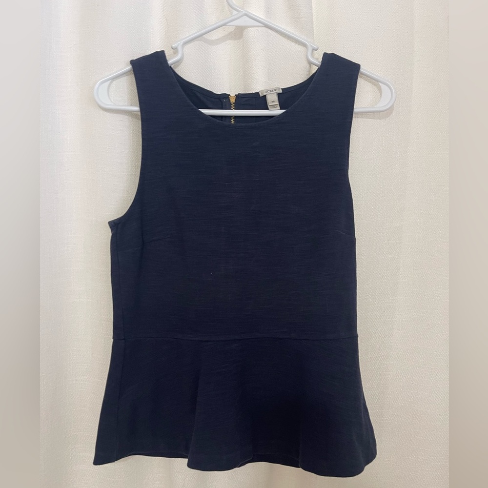 Navy J. Crew business top